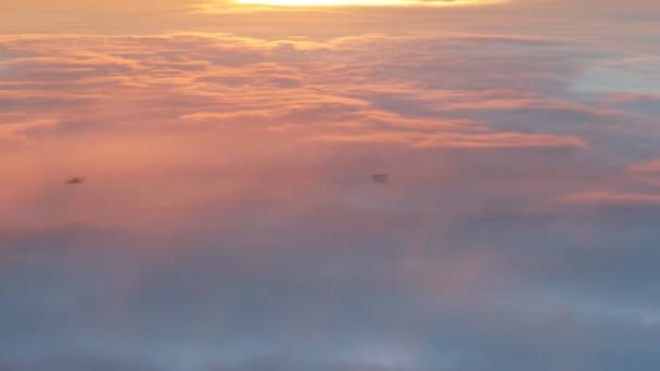 Tiempo-lapso de puesta del sol en el cielo — Vídeo de stock