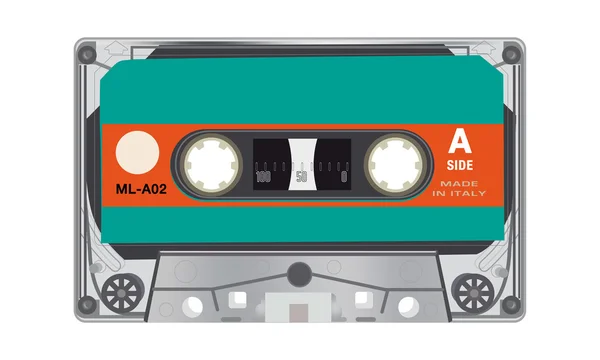 Illustration of retro audio cassettes — Stock Vector