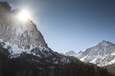 Pyrenees Dağ Manzaralı