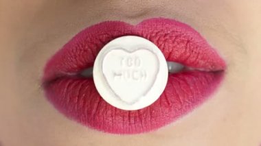 love heart sweets