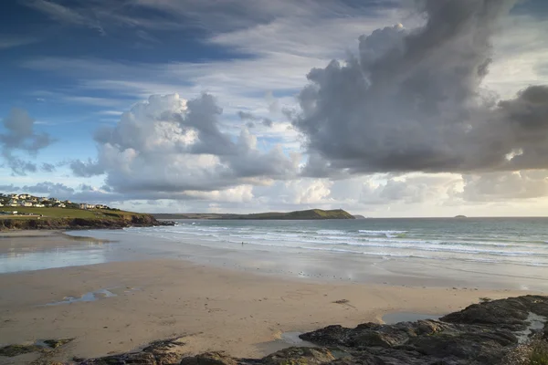 Polzeath beach cornwall, İngiltere — Stok fotoğraf