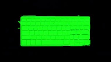 Farklı vintage ve retro klavyeler