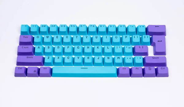 Losse computer keyboard keys moving around — Stock Photo, Image