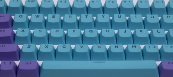 Losse computer keyboard keys moving around — Stock Photo, Image