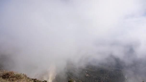Горы Тавертет во времени в Испании — стоковое видео