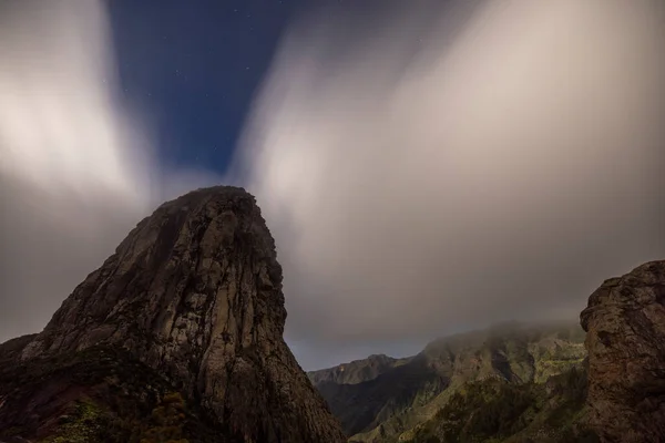 Gece yıldızları Roque agando la gormera 'da — Stok fotoğraf