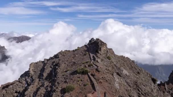 El roque de los muchachos in la palma — Stockvideo