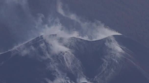 Vulcano Cumbre vieja sulla palma — Video Stock