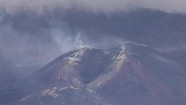 Cumbre vieja vulkan på la palma — Stockvideo