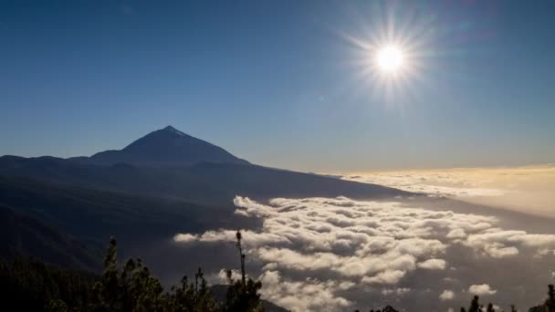 Tenerife kanarya adalarında el teide — Stok video