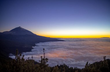 Gece vakti Tenerife 'de yıldızlar