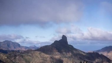 Roque nublo in granan canaria time apse