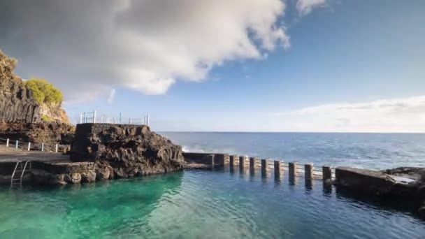 Charo azul la palma při východu slunce — Stock video