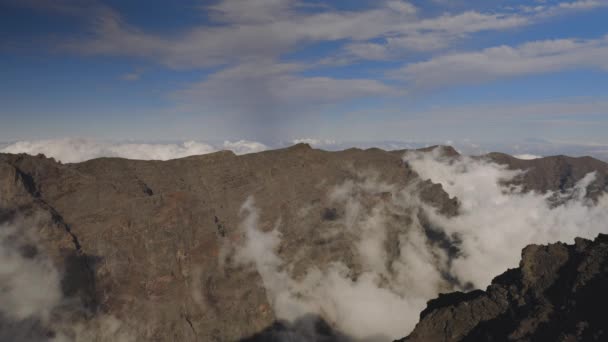 El roque de los muchachos, la palma — Stok video