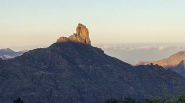 Roque nublo in granan canaria time apse