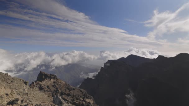 El roque de los muchachos, la palma — Stok video