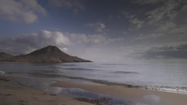 Cabo de gata landscape in spain — стоковое видео