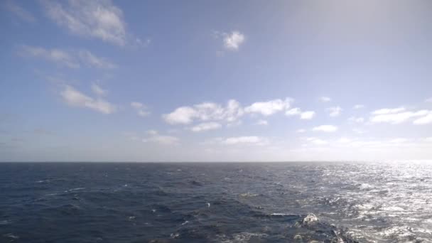 The sea from a moving boat — Stockvideo