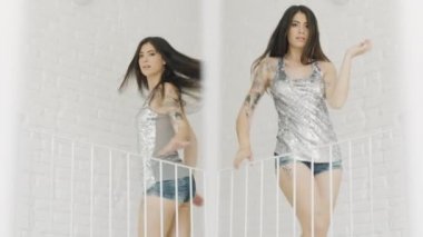 Asma katta kadın dansçı