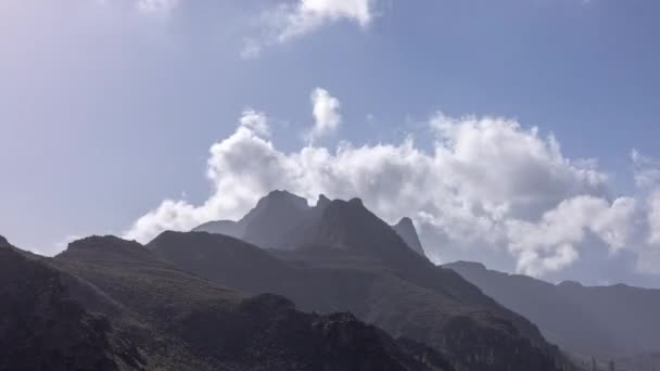 Timelapse Bergiga Inre Gran Canaria Spanien — Stockvideo