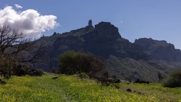 Timelapse Roque Nublo Gran Canaria — Wideo stockowe