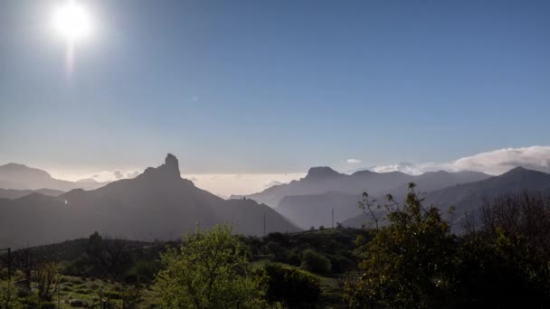 Timelapse Roque Nublo Gran Canaria — Wideo stockowe