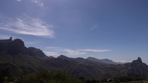 Timelapse Den Roque Nublo Gran Canaria — Stockvideo