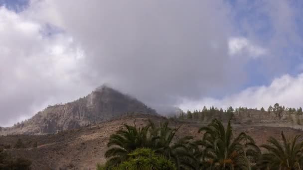 Een Timelapse Van Het Bergachtige Binnenland Van Oma Canaria Spanje — Stockvideo