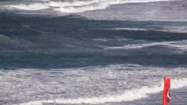Pozo Izquierdo Granan Canaria Daki Rüzgar Sörfçülerinin Zamanı — Stok video