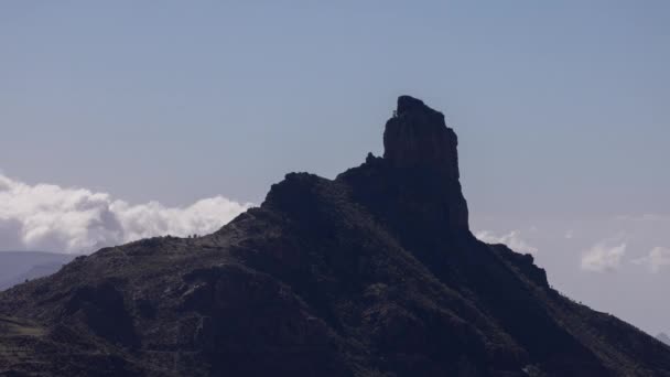 Timelapse Den Roque Nublo Gran Canaria — Stockvideo