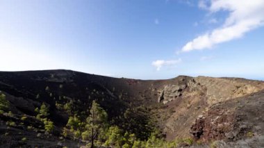 La Palma, Kanarya Adaları 'ndaki San Antonio yanardağının zamanlaması.