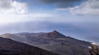 La Palma, Kanarya Adaları 'ndaki San Antonio yanardağının zamanlaması.