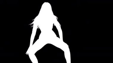 Gölge dansçısı, siluet içinde dans eden bir kadının videosu.
