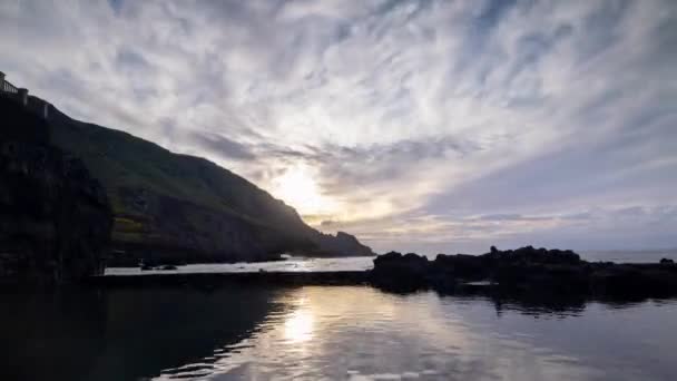 Хронологія Фахани Природні Басейни Пальмі Канарські Острови — стокове відео