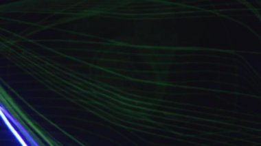 Abstract pattern of light trail neon shapes