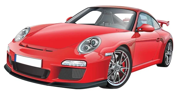 kırmızı spor araba