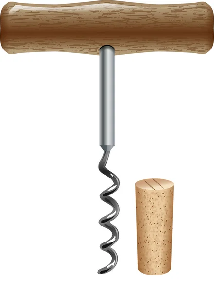 Corkscrew — Stock Vector