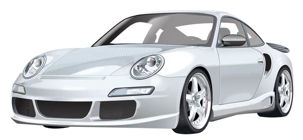 Plata coche — Vector de stock