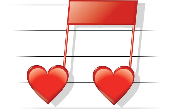 Älska musik — Stock vektor