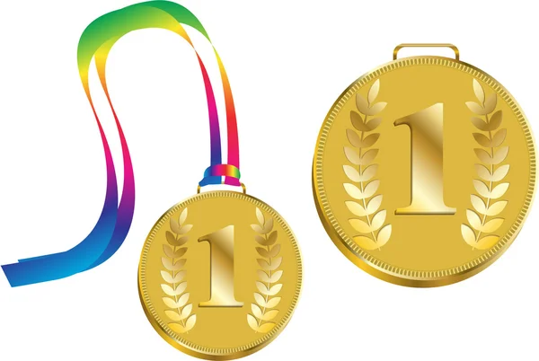 Gold medal — Stock Vector