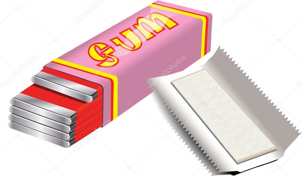 Chewing gum isolated