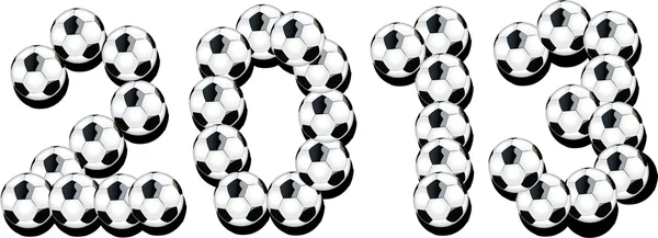 2013 fútbol — Vector de stock