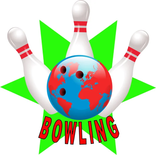 Stella del bowling — Vettoriale Stock