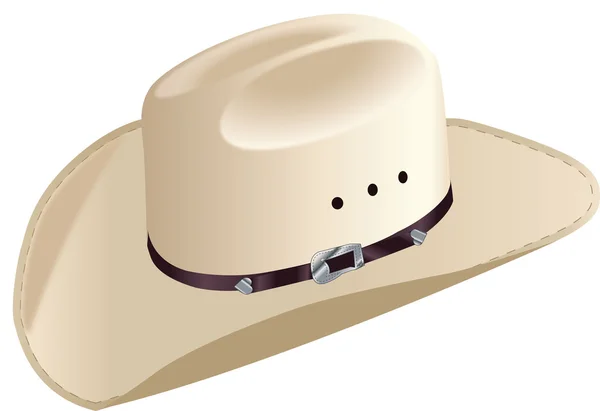 Witte stetson — Stockvector