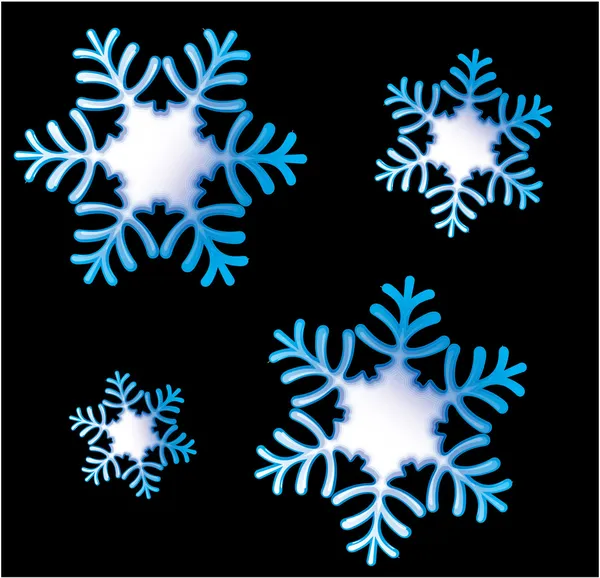 Copos de nieve — Vector de stock