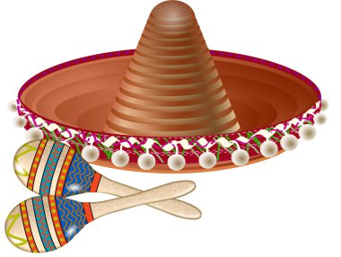 Meksika sombrero marakas