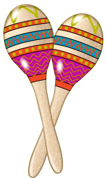 Mexico maracas — Stock Vector