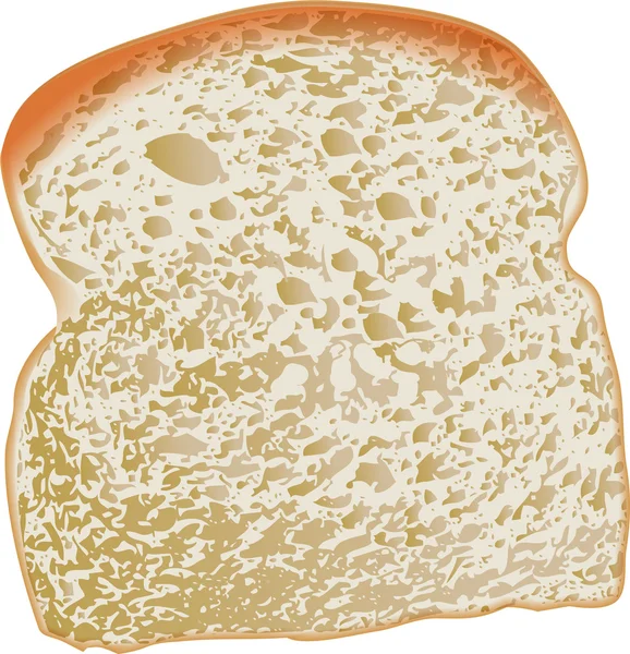 Rebanada de pan — Vector de stock