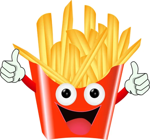 FRIES CHARACTER — Stock Vector