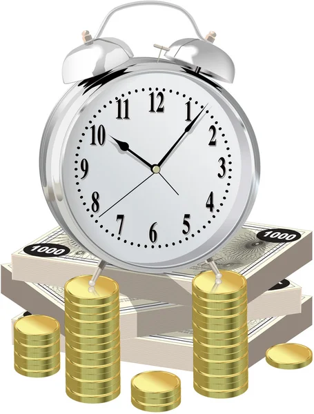 Час-гроші — стоковий вектор